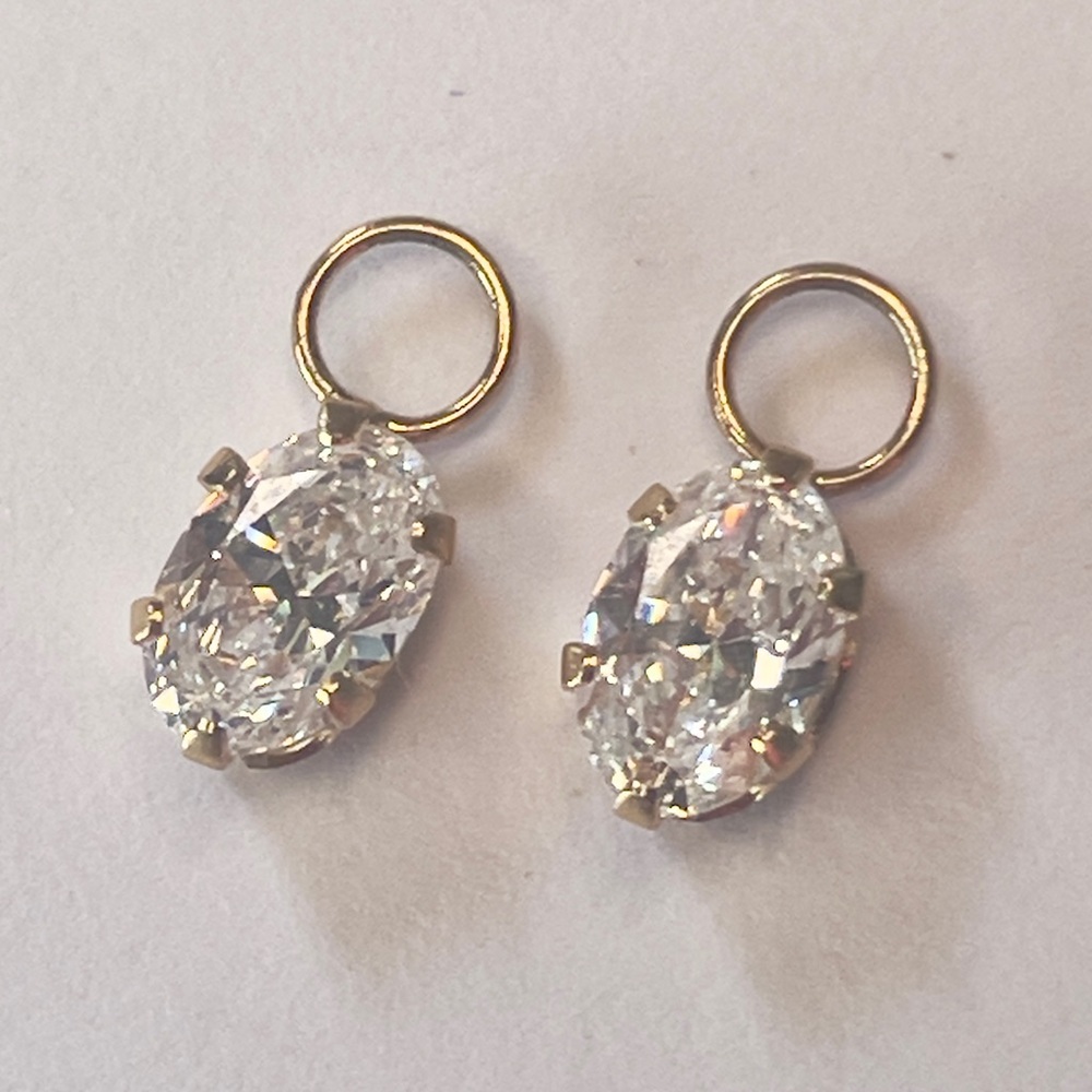 Solid 14k Gold Compose Earring Charms - Picture 9 of 12